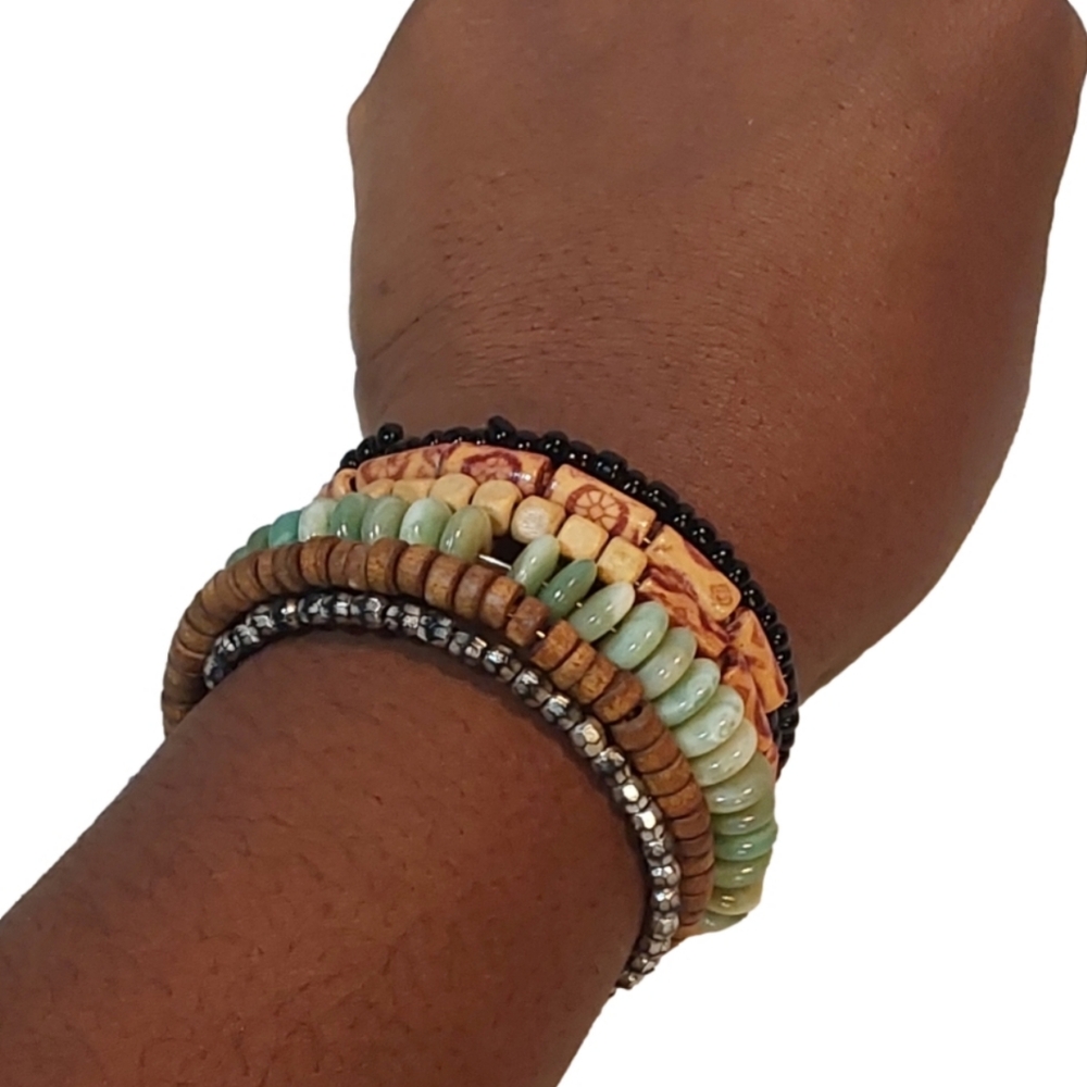 Stackable Spiral Multicolored Bracelet - image 4